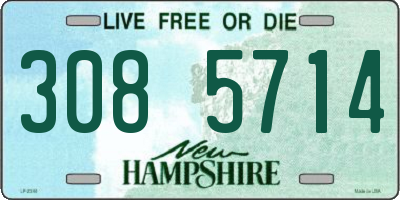 NH license plate 3085714
