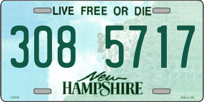 NH license plate 3085717
