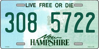 NH license plate 3085722