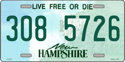 NH license plate 3085726