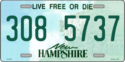 NH license plate 3085737