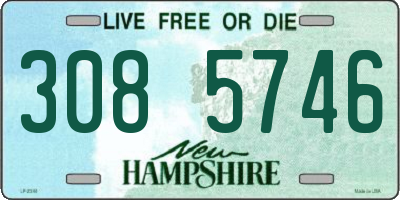 NH license plate 3085746