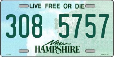 NH license plate 3085757