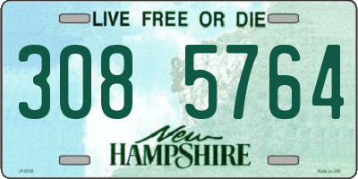 NH license plate 3085764