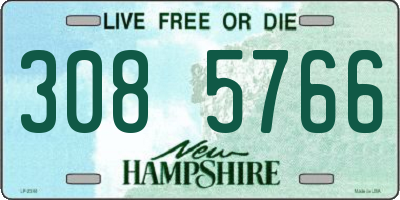 NH license plate 3085766