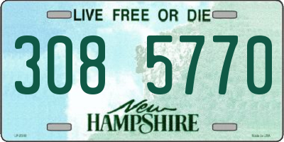 NH license plate 3085770