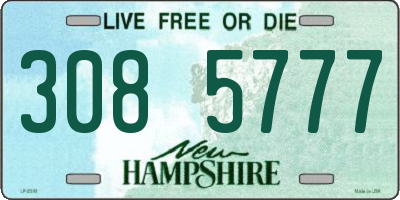 NH license plate 3085777