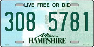 NH license plate 3085781