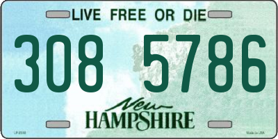 NH license plate 3085786