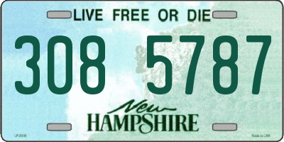 NH license plate 3085787