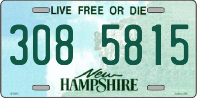 NH license plate 3085815
