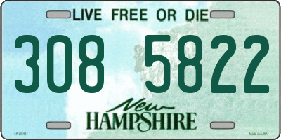NH license plate 3085822
