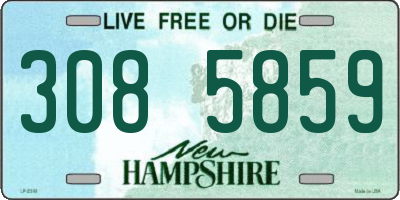 NH license plate 3085859