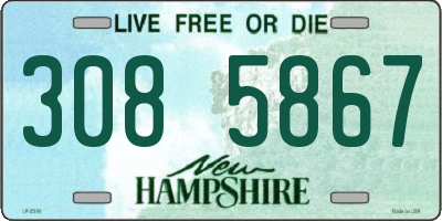 NH license plate 3085867