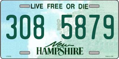 NH license plate 3085879