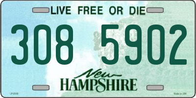 NH license plate 3085902