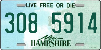 NH license plate 3085914