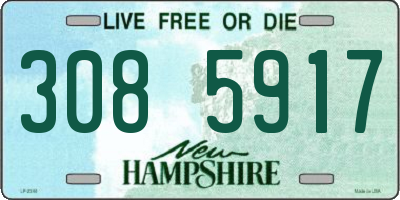 NH license plate 3085917