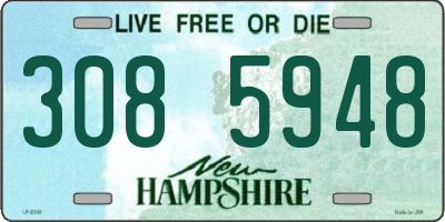 NH license plate 3085948