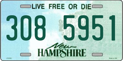 NH license plate 3085951