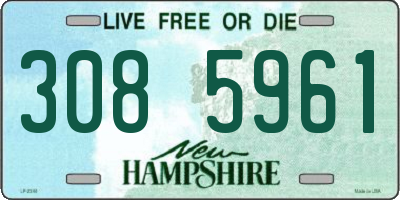NH license plate 3085961
