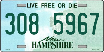 NH license plate 3085967