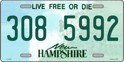 NH license plate 3085992