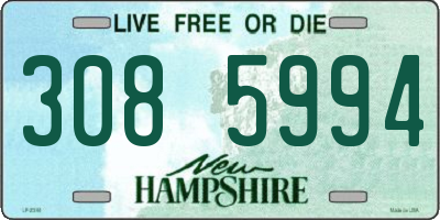 NH license plate 3085994
