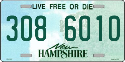 NH license plate 3086010