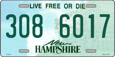 NH license plate 3086017