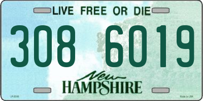 NH license plate 3086019