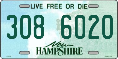 NH license plate 3086020