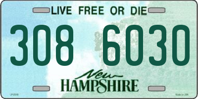 NH license plate 3086030