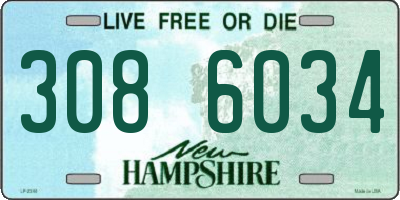 NH license plate 3086034