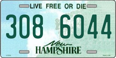NH license plate 3086044