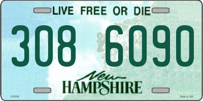 NH license plate 3086090