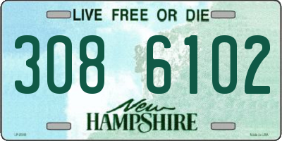 NH license plate 3086102