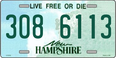 NH license plate 3086113