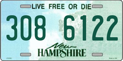 NH license plate 3086122