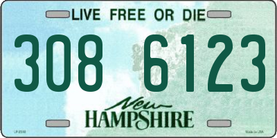 NH license plate 3086123
