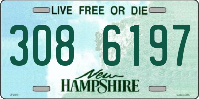 NH license plate 3086197