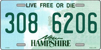 NH license plate 3086206