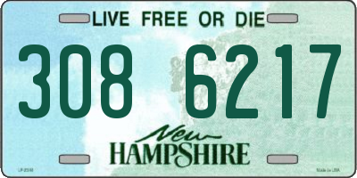 NH license plate 3086217