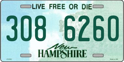 NH license plate 3086260