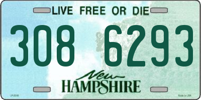 NH license plate 3086293