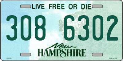 NH license plate 3086302