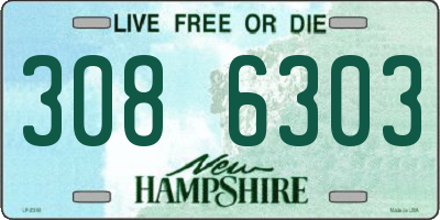 NH license plate 3086303