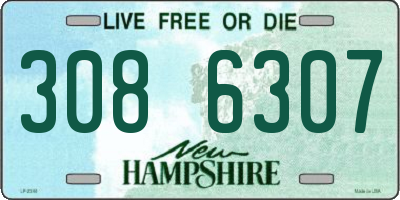 NH license plate 3086307