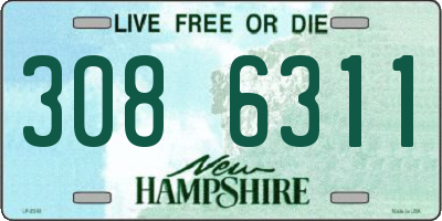 NH license plate 3086311