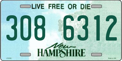 NH license plate 3086312